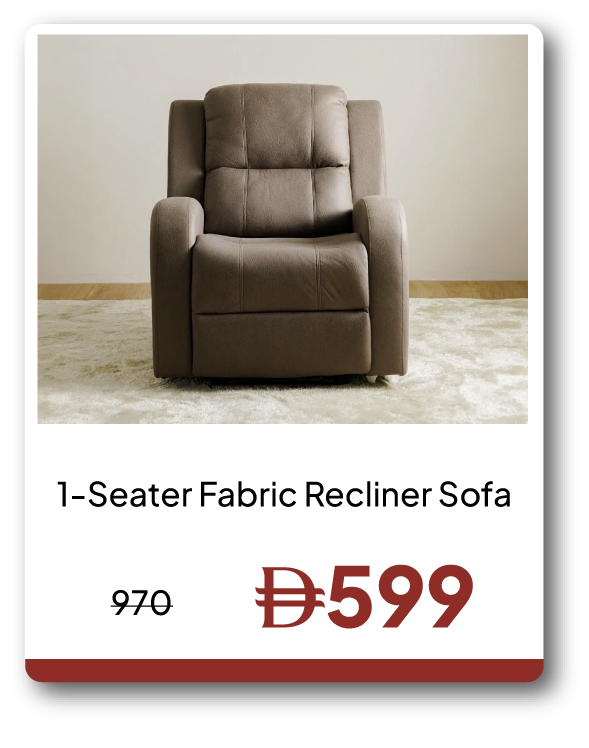 EHU26-SD-1-S Fabric Recliner Sofa