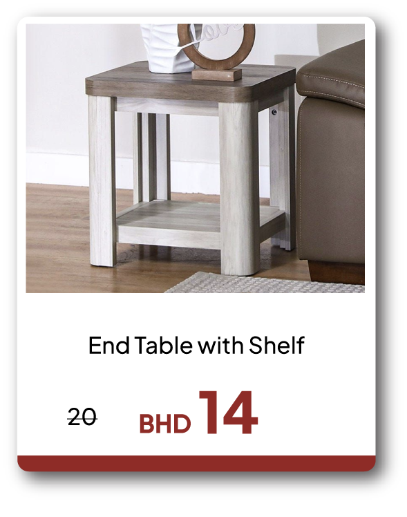 EHB26-SD-End Table with Shelf
