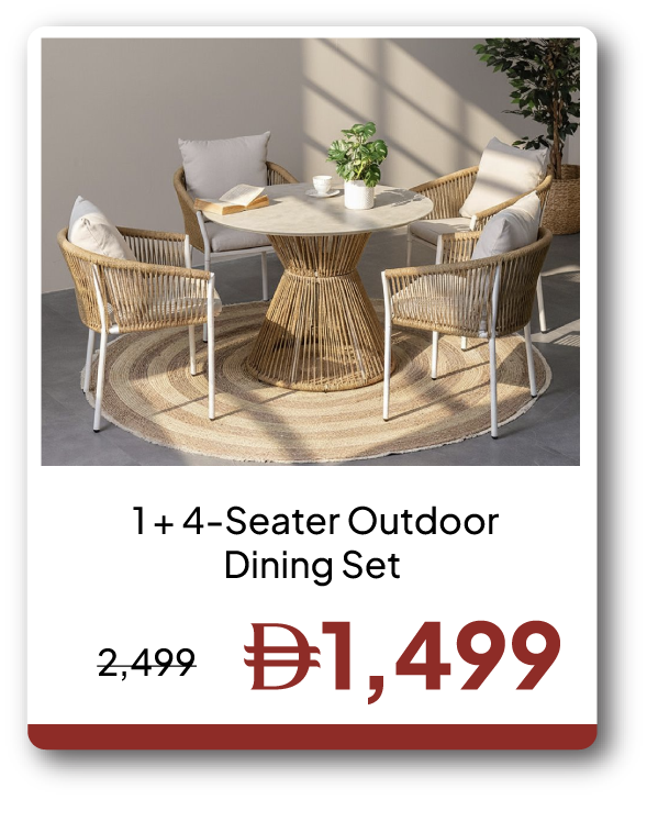 EHU26-SD-1 + 4-S Outdoor Dining Set
