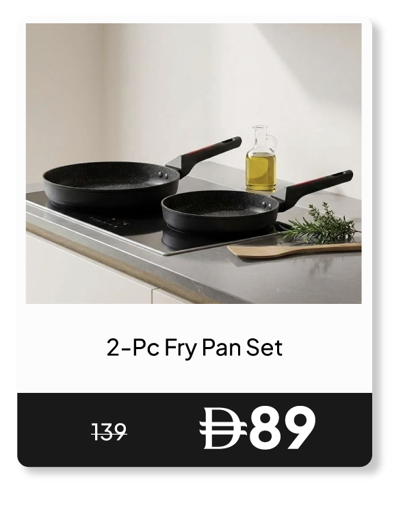 RSU26-SD-2-Pc Fry Pan Set