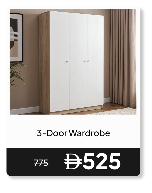 RSU26-SD-3-Door Wardrobe