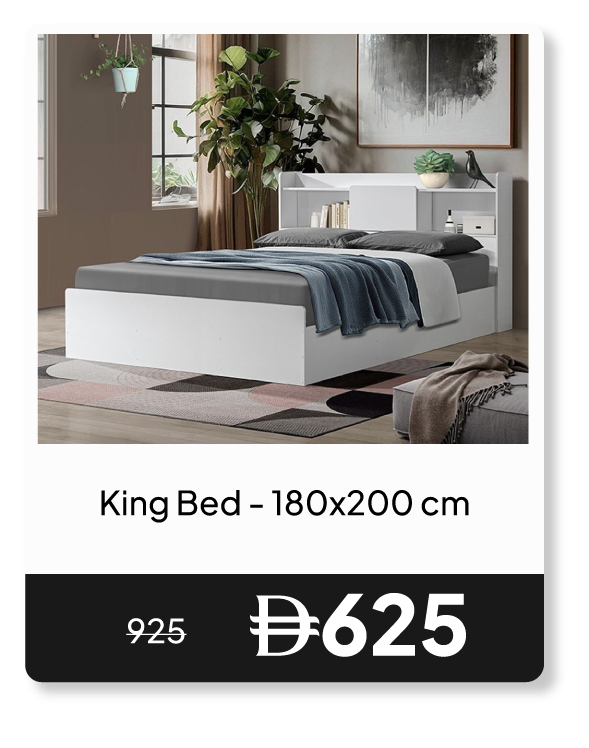 RSU26-SD-King Bed - 180x200 cm
