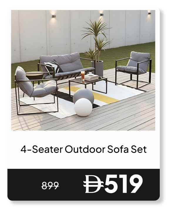 RSU26-SD-4-Seater Outdoor Sofa Set