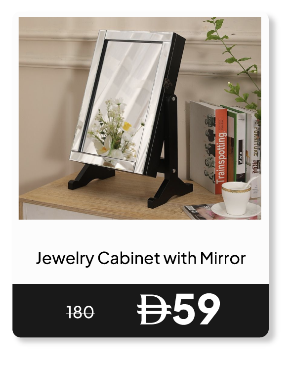 RSU26-SD-Jewelry Cabinet w Mirror