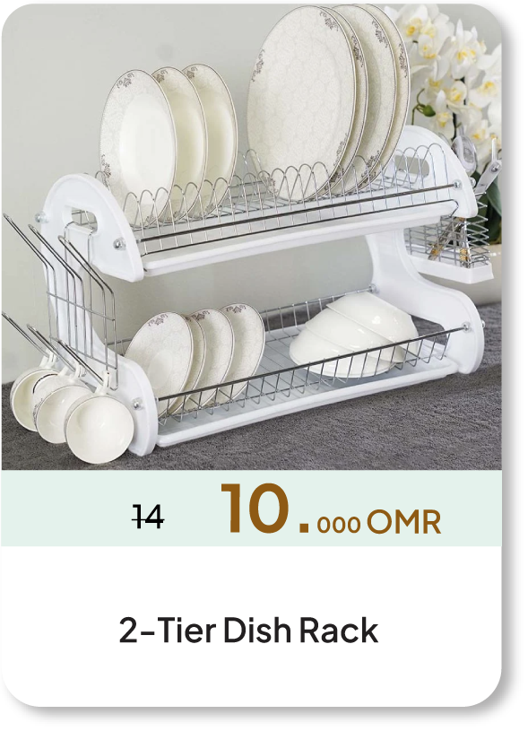 NASO26-C&C-2-Tier Dish Rack 