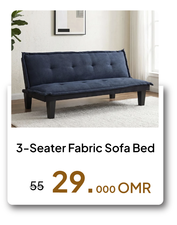 BARO26-SD-3-Seater Fabric Sofa Bed