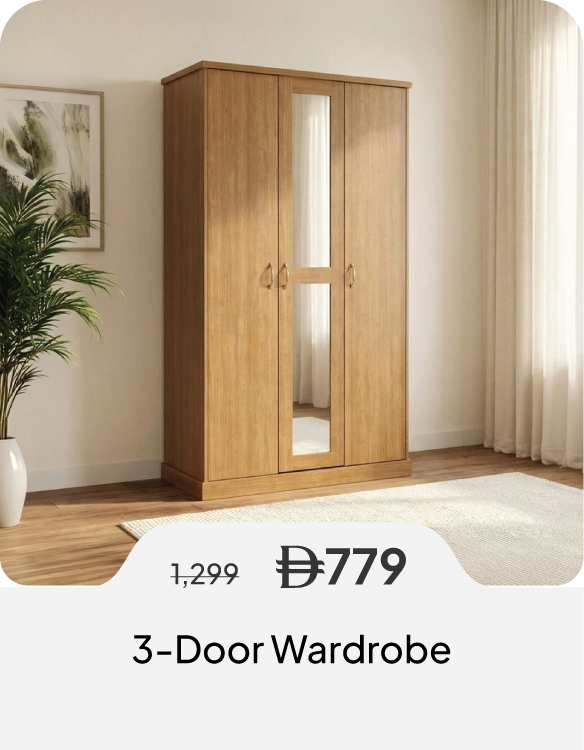 SSU26-SD-3-Door Wardrobe