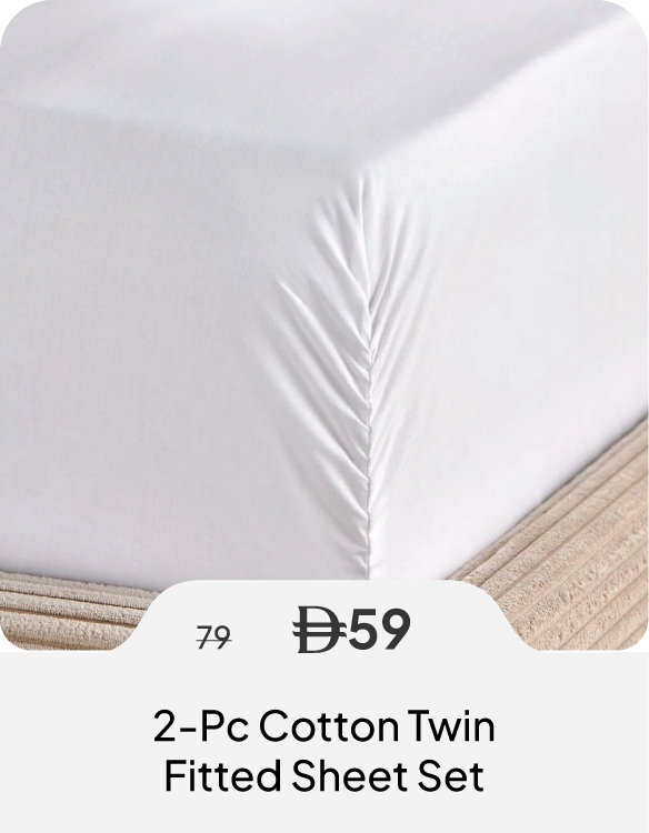SSU26-SD-2-Pc Twin Fitted Sheet Set