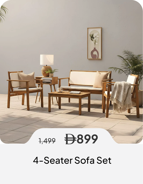 PWSSU26-SD- 4-S Sofa Set - Natural