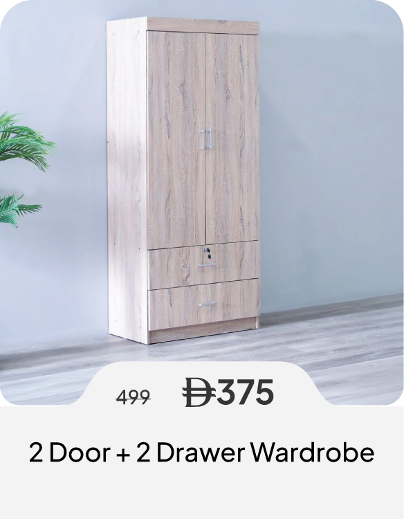 PWSSU26-SD-2 D + 2 Drawer Wardrobe