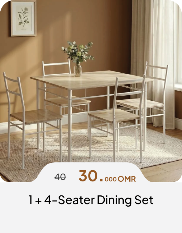 DABO26-SD-1 + 4-Seater Dining Set