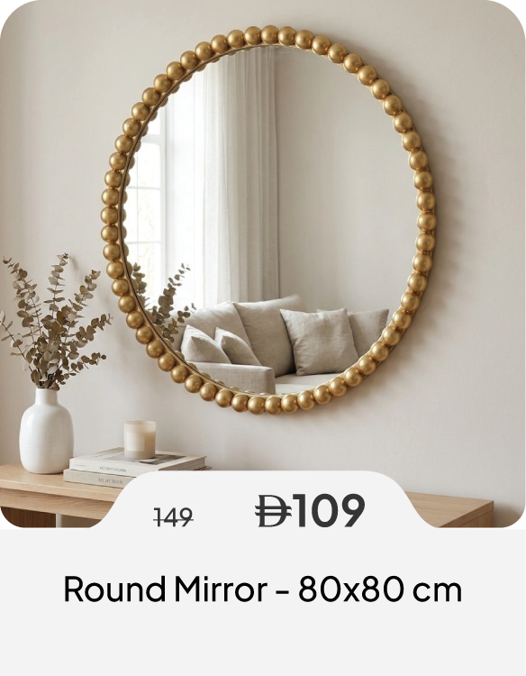SSSU26-SD-Round Mirror - 80x80 cm