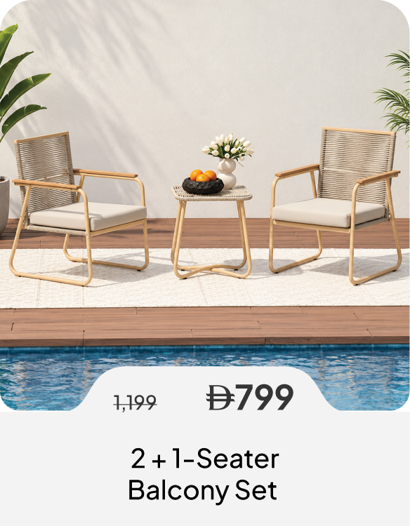 SSSU26-SD-1 + 2-Seater Balcony Set 