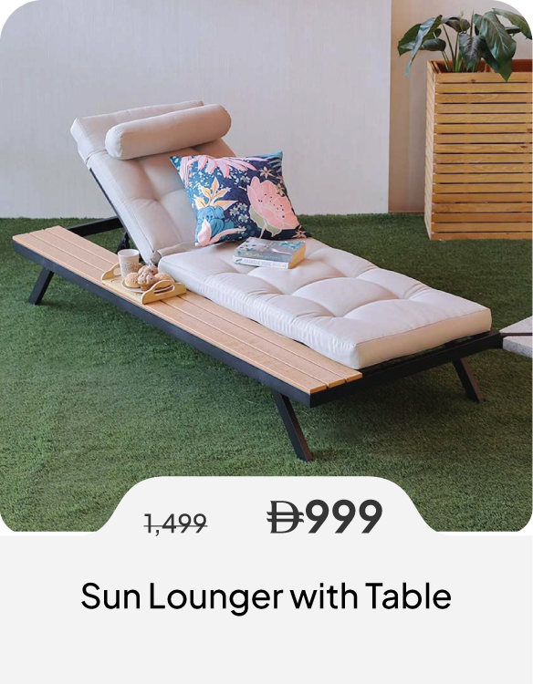 SSSU26-SD-Sun Lounger with Table