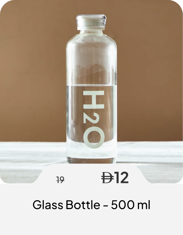 SSSU26-SD-Glass Bottle - 500 ml