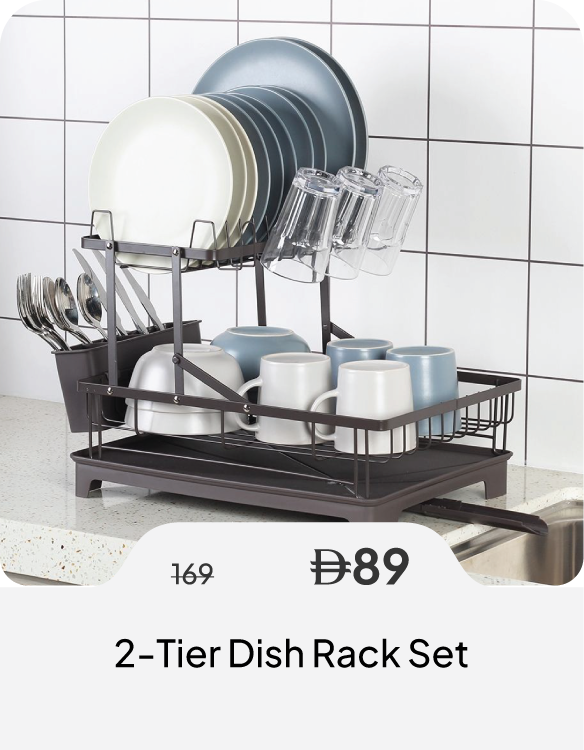 SSSU26-SD-2-Tier Dish Rack Set 2