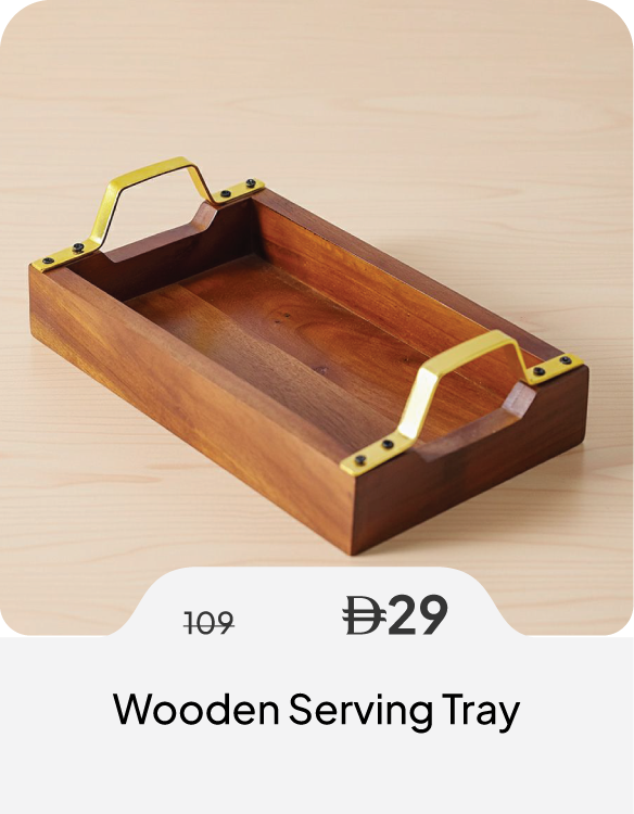 SSSU26-SD-Wooden Serving Tray