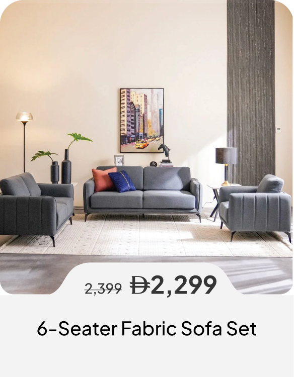 SSSU26-SD-6-S Fabric Sofa Set