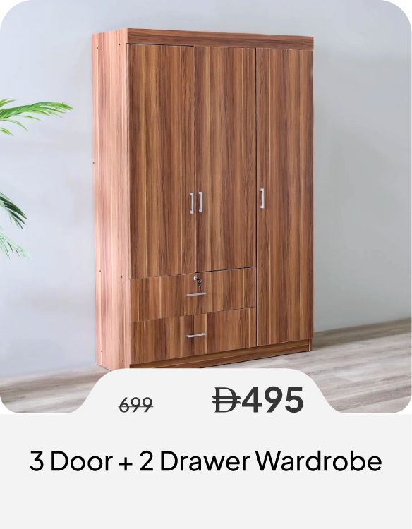 SSSU26-SD-3 Door+ 2 Drawer Wardrobe