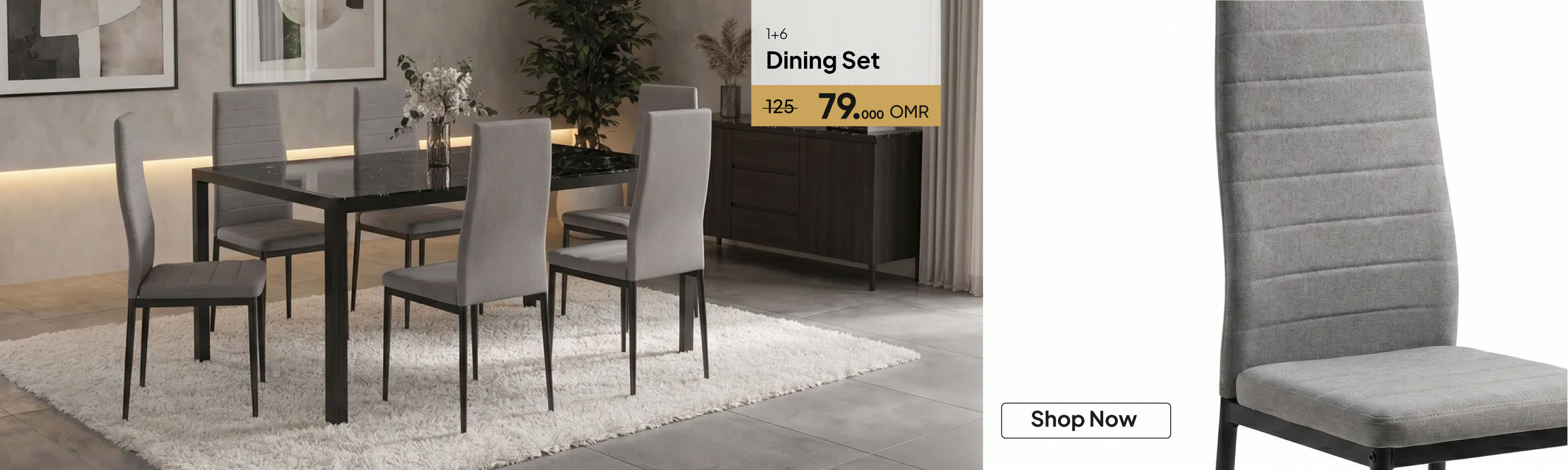 GESO26-DR-CB-1+6 Dining Set