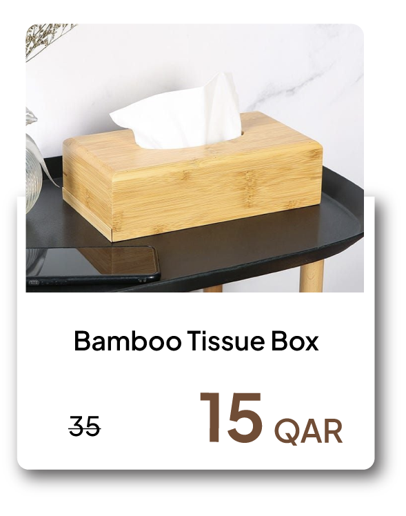 SOQ26-SDS-Bamboo Tissue Box
