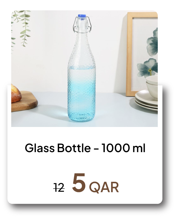 HFOQ26-SD-Glass Bottle - 1000 ml