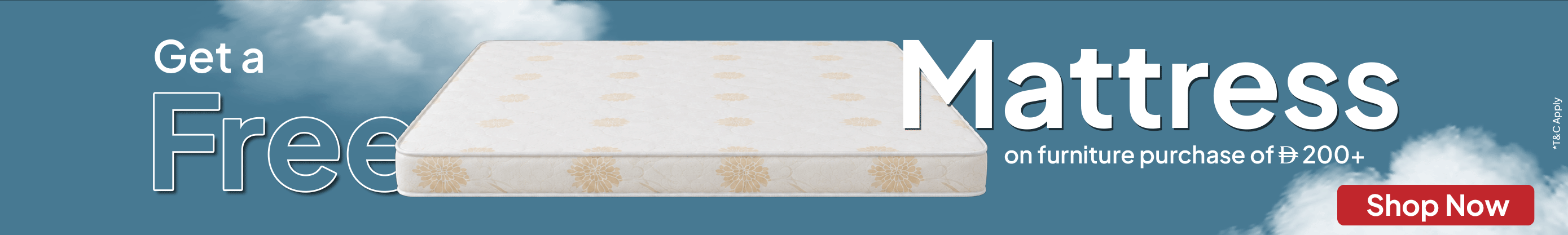 U26-Mid Banner Strip-Free Mattress