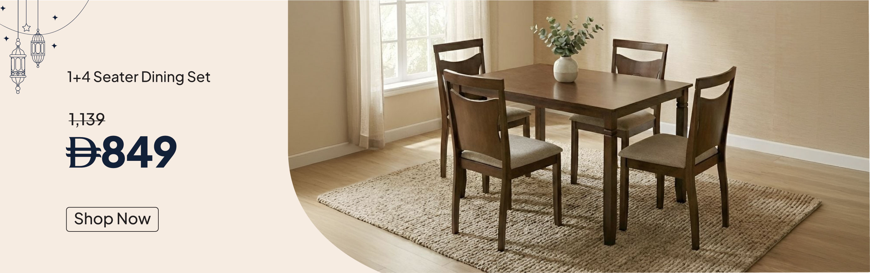 ESSU26-Dining-CB-1+4 Seater Dinin