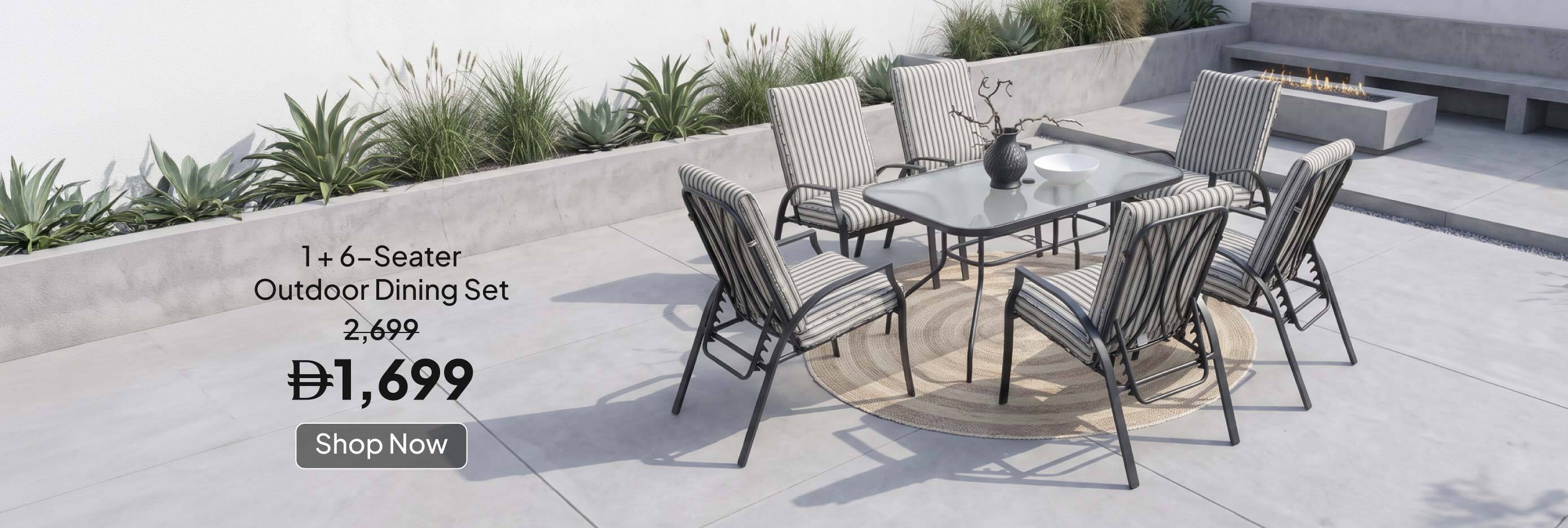 GRLPU26-CB-1 + 6-S Dining Set 