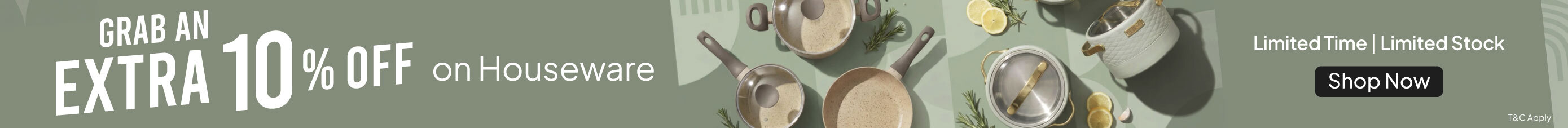 U25-Extra 10% on Houseware-Strip