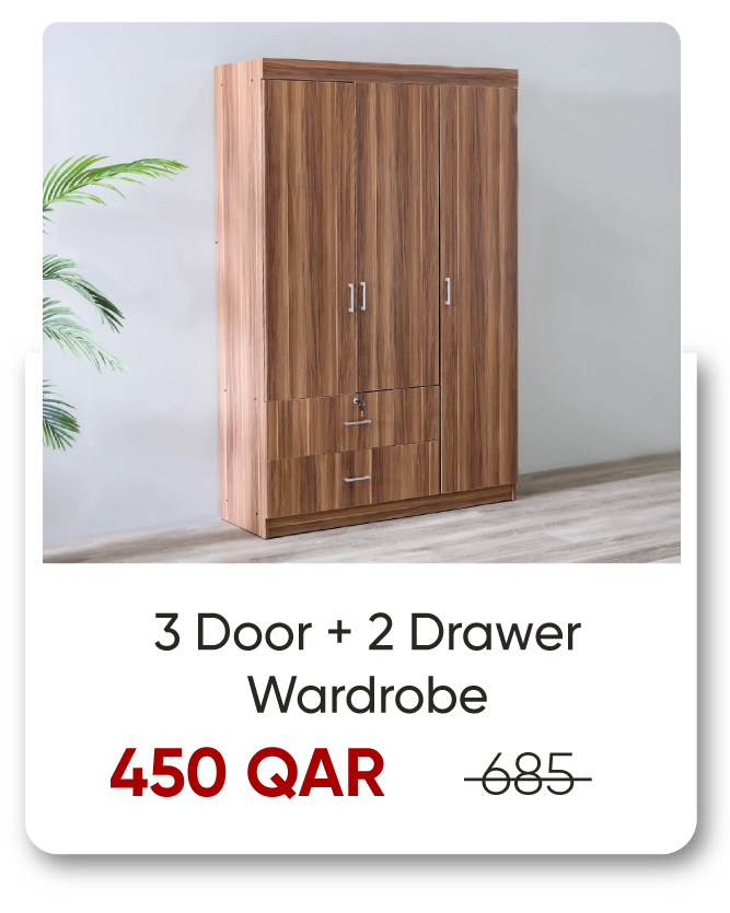 SOQ26-SD-3 Door + 2 Drawer Wardrobe