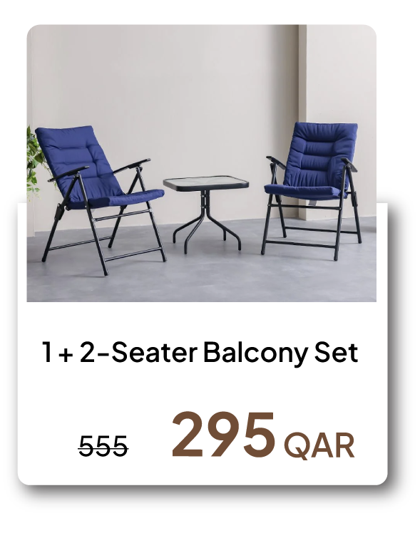 HFOQ26-SD-1 + 2-Seater Balcony Set 