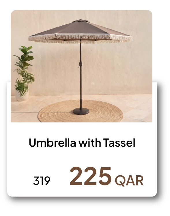 HFOQ26-SD-Umbrella with Tassel