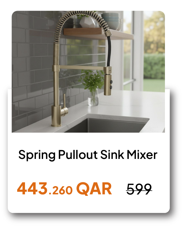 SSQ26-SD-Spring Pullout Sink Mixer 