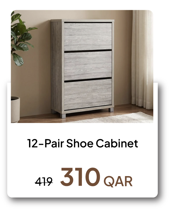HFOQ26-SD-12-Pair Shoe Cabinet