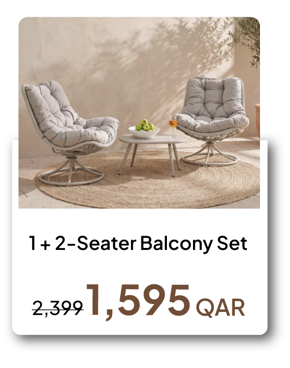 HFOQ26-SD-Swvl 1 + 2-S Balcony Set 