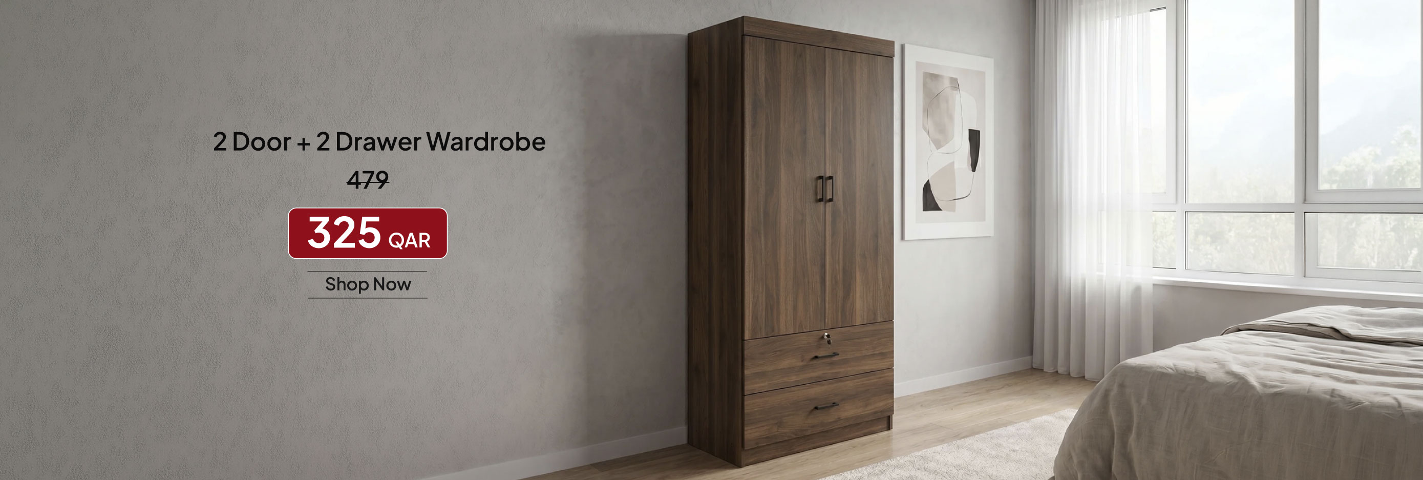 SOQ26-Kids-CB-2D+ 2 Drawer Wardrobe