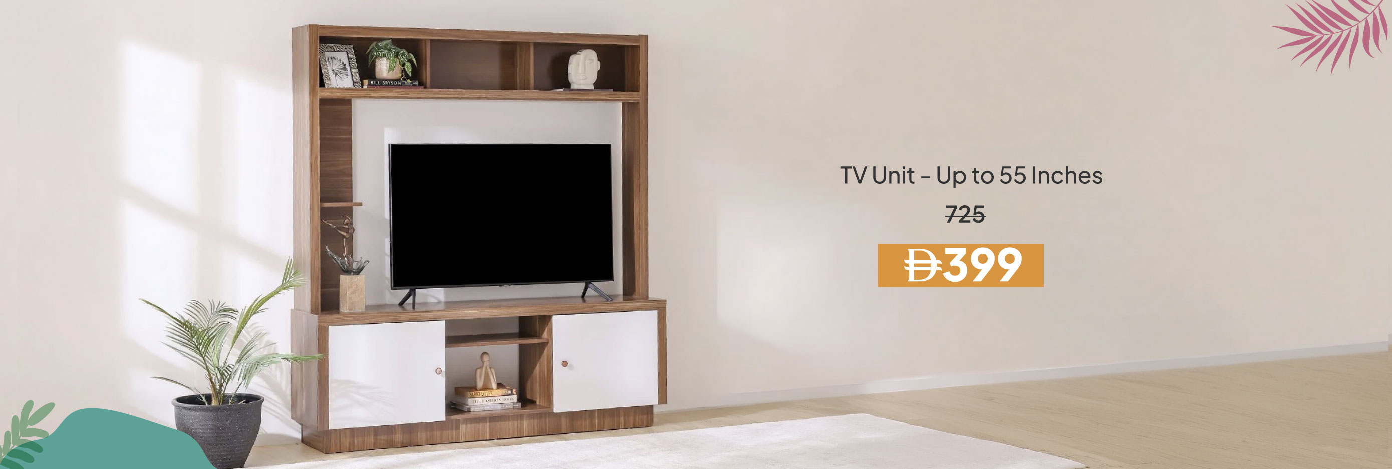 SRSU26-LR-CB-TV Unit Up to 55 Inche