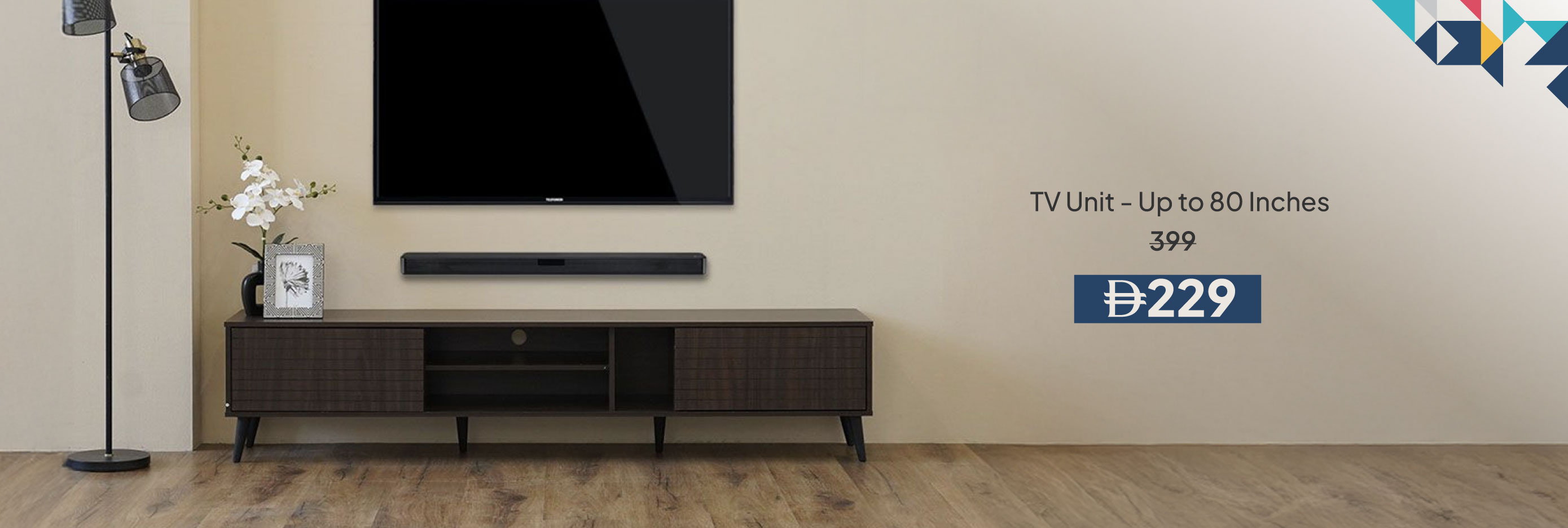 PWU26A-LR-CB-TV Unit - Up to 80"