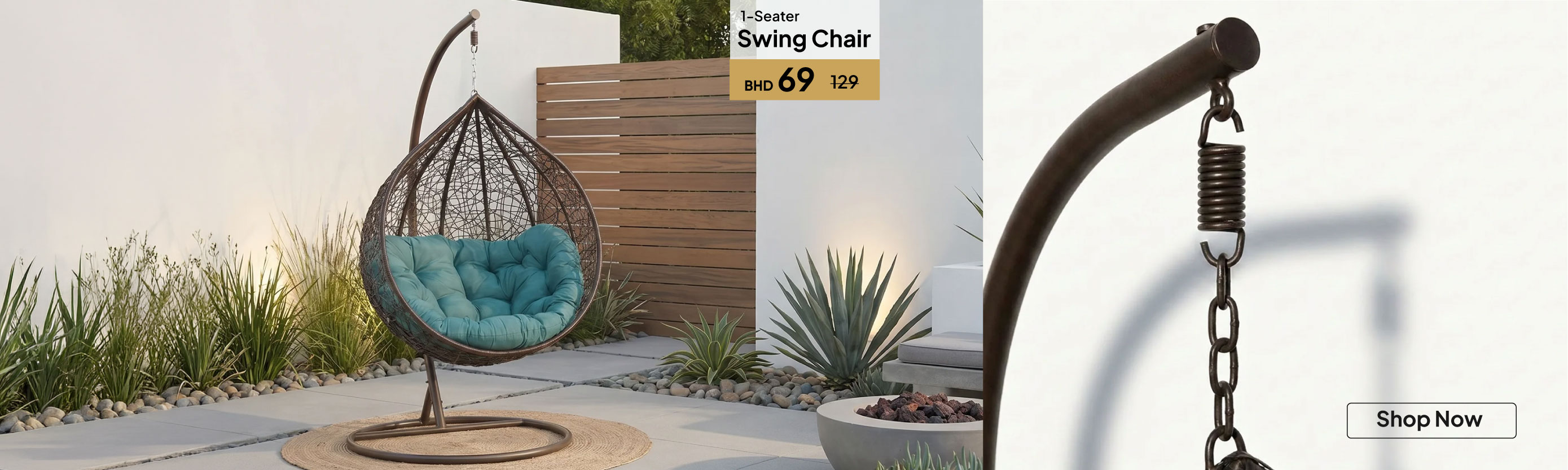 GESB26-OD-CB-1-Seater Swing Chair