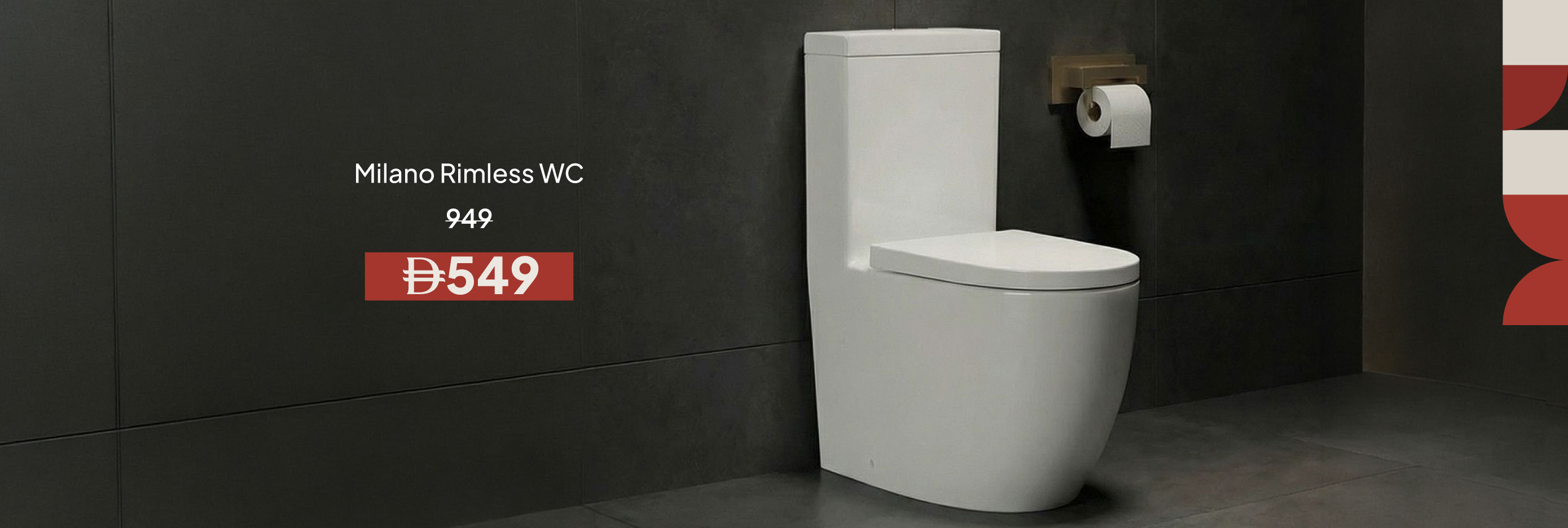 EHU26-ST-CB-Milano Rimless WC