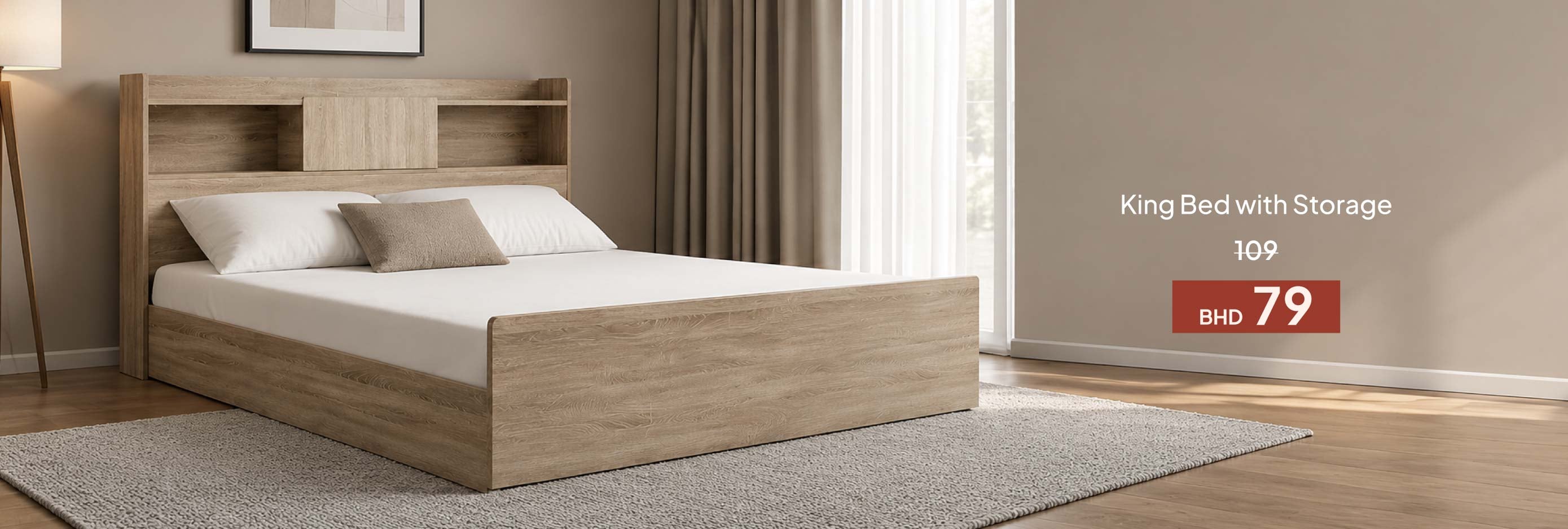 HFB26-BR-CB-King Bed with Storage