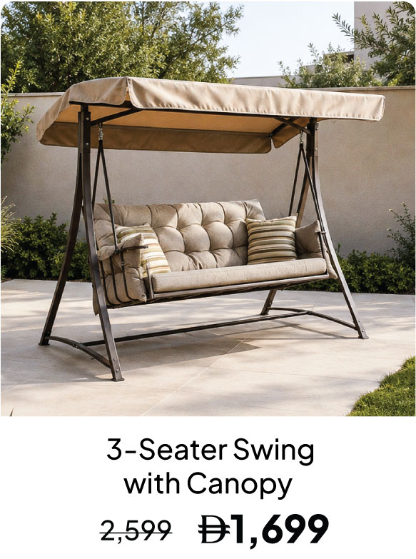 GRLPU26-DB- 3-S Swing with Canopy