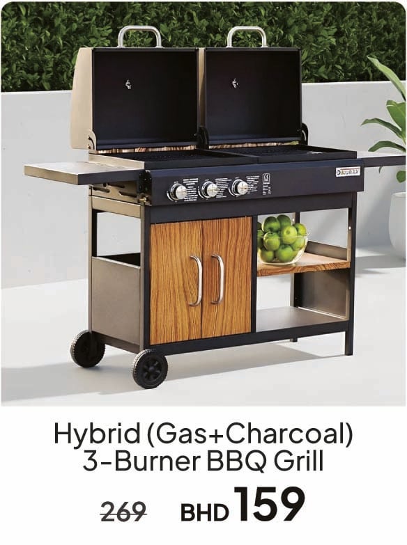BH26-GRLP26-DB-3-Burner BBQ Grill