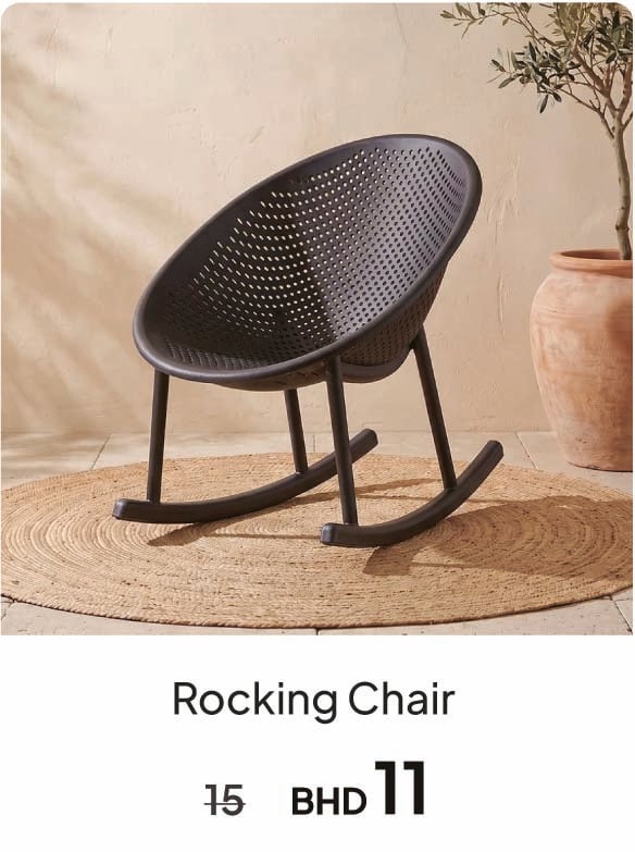 BH26-GRLP26-DB-Rocking Chair 