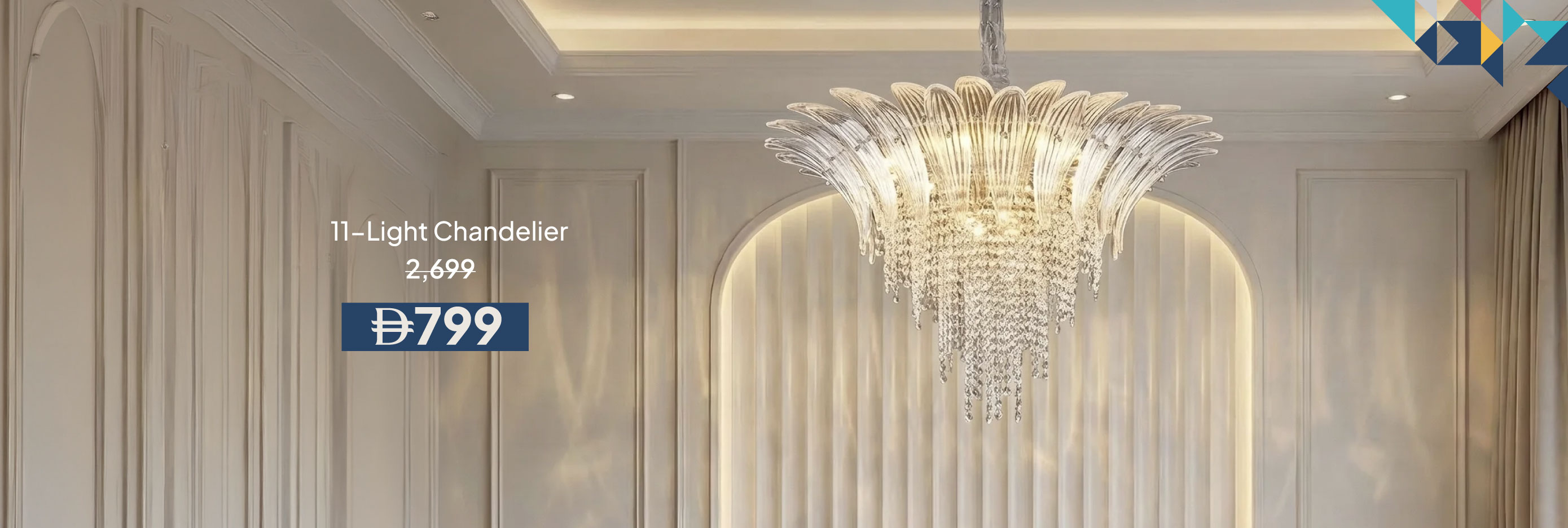 PWU26-LT-CB-11-Light Chandelier