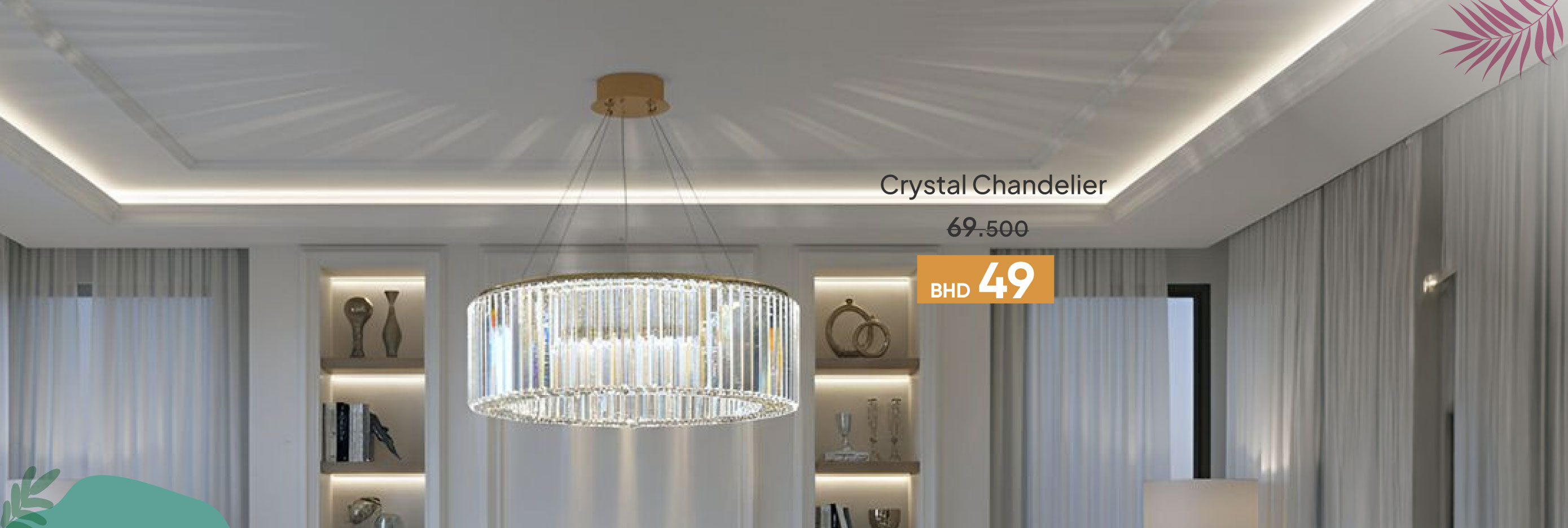 SRSB26-LT-CB-Crystal Chandelier