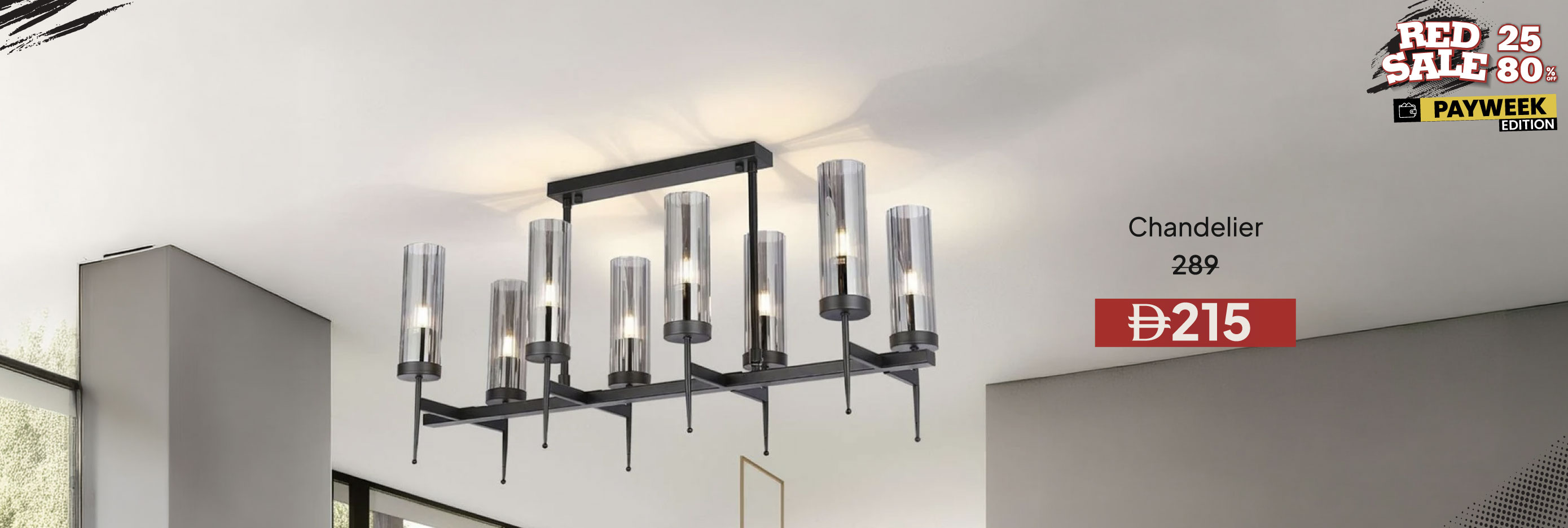 RSPWEU26-LT-CB-8-Light Chandelier