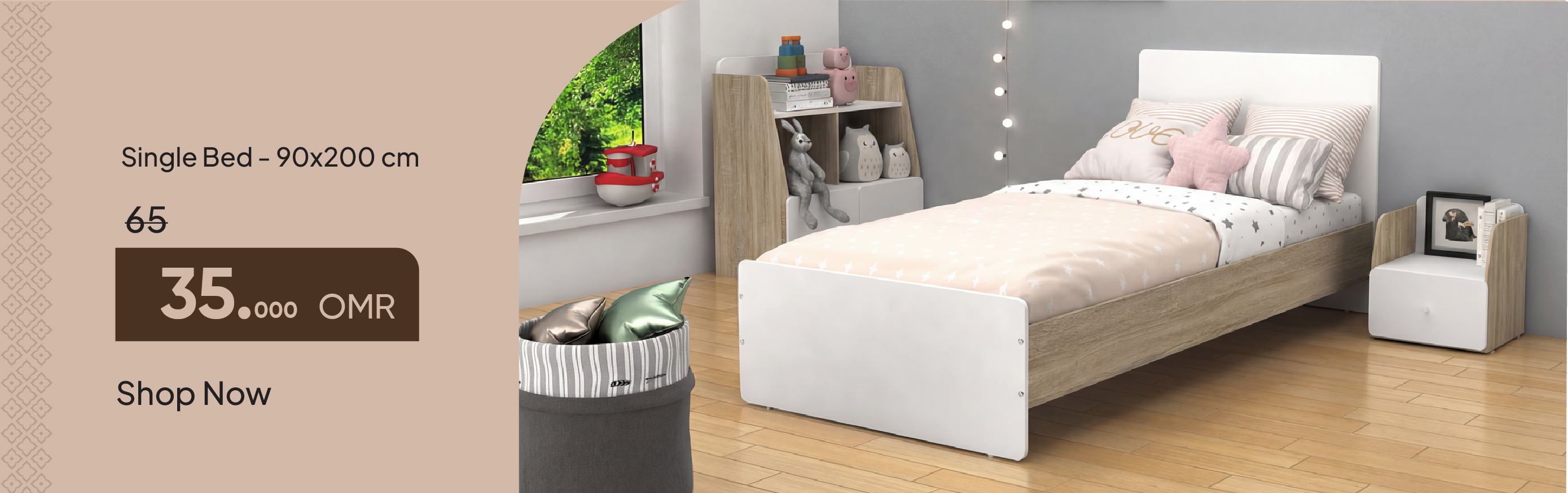 PRO26-Kids-CB-Single Bed-90x200 cm