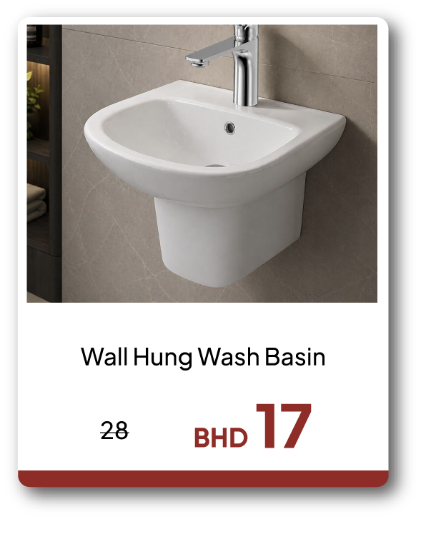 EHB26-SD-Wall Hung Wash Basin